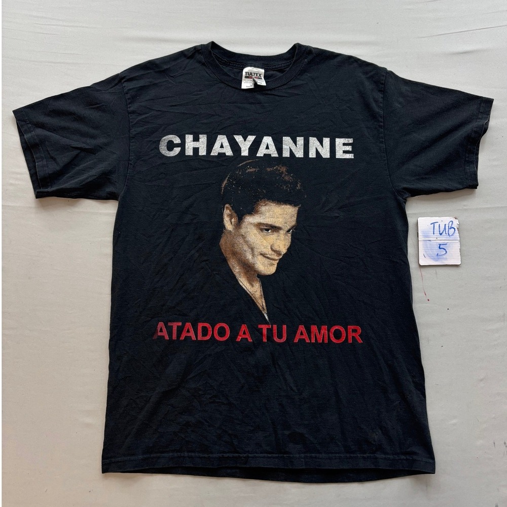 Vintage Chayanne Atado A Tu Amor Tour 99 T-Shirt Mens Large Tultex Black 90s
